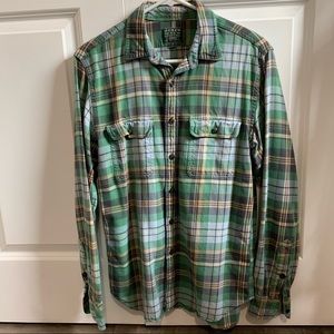J.Crew Green Flannel